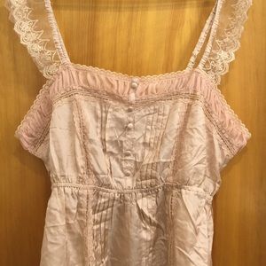 Beautiful Lacey Pink Victorian Top, 2X, Plus Size